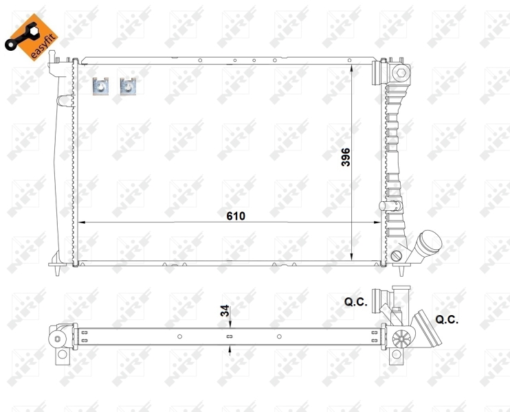 NRF Radiateur 519602