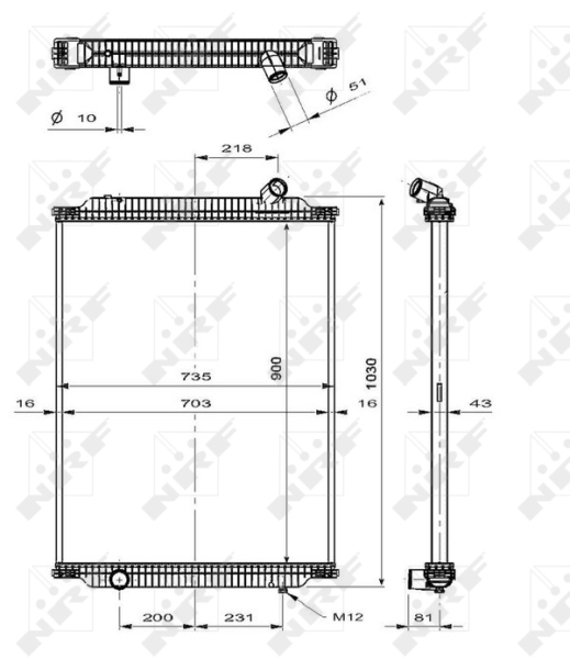 Radiateur NRF 519700X