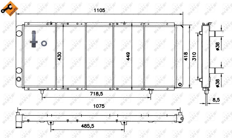 NRF Radiateur 52045