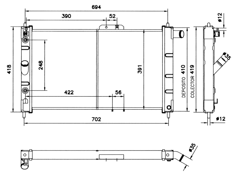 NRF Radiateur 52056