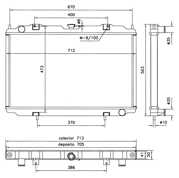 Radiateur NRF 52070