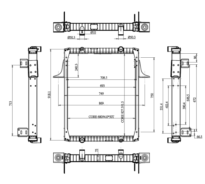 NRF Radiateur 52071