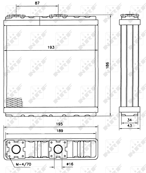 NRF Kachelradiateur 52098
