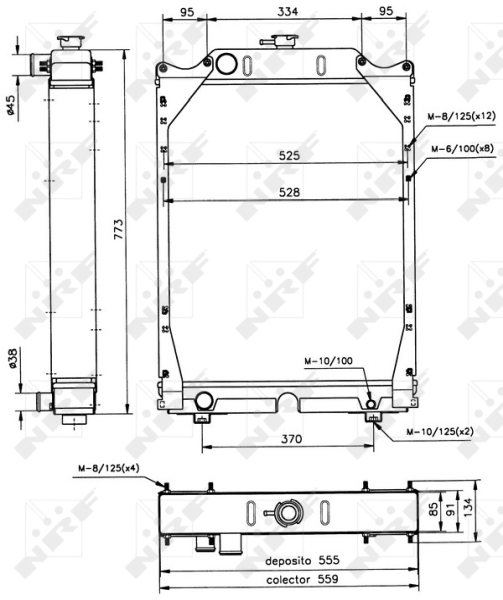 Radiateur NRF 52122