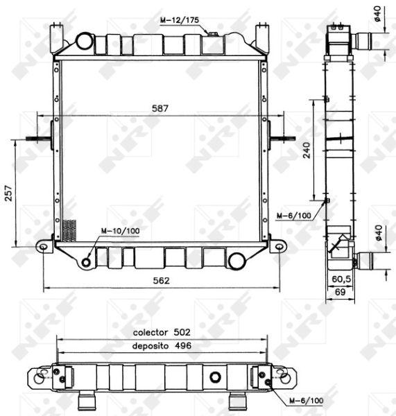 NRF Radiateur 52125