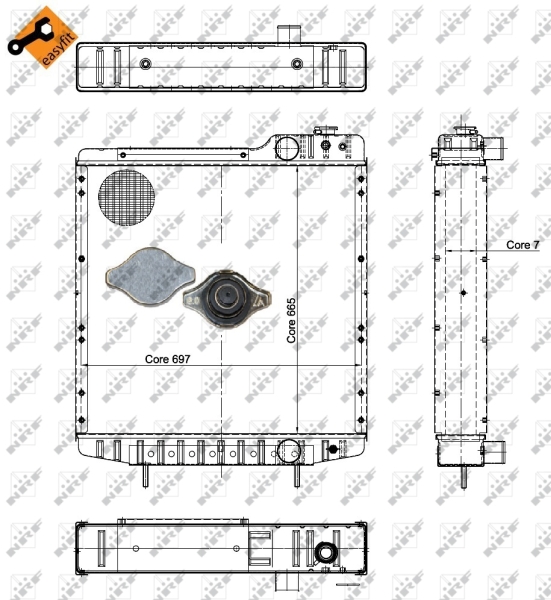 NRF Radiateur 52130