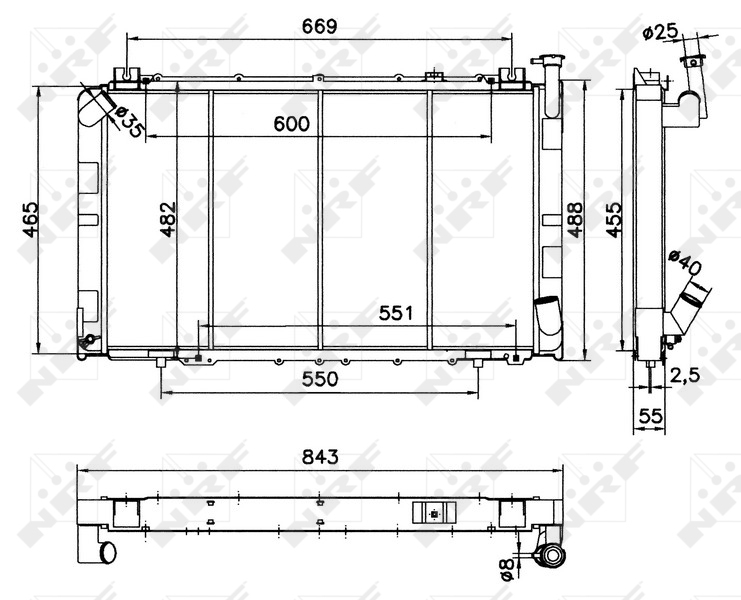 Radiateur NRF 52143