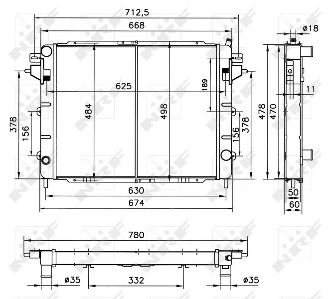 Radiateur NRF 52144