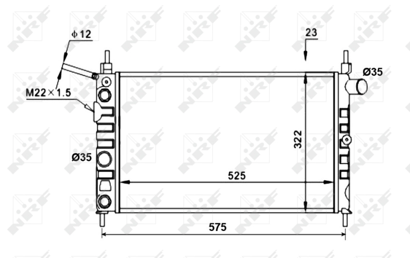 Radiateur NRF 52156