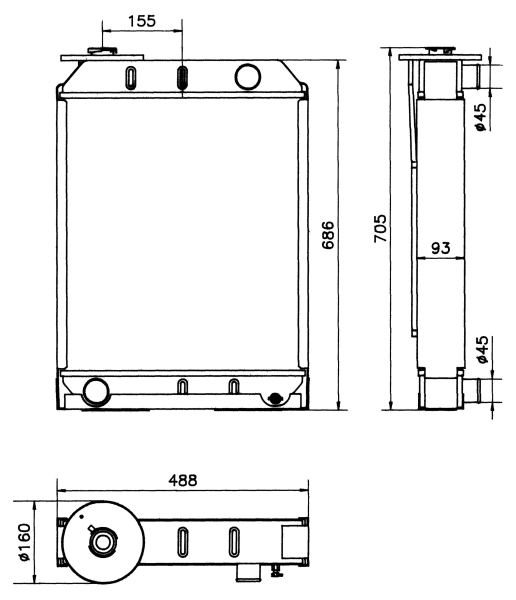 Aandrijfaccu koeler NRF 52188