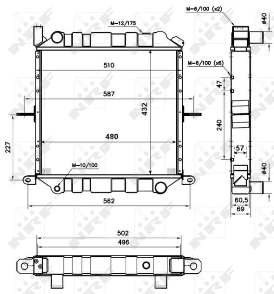 NRF Radiateur 52235