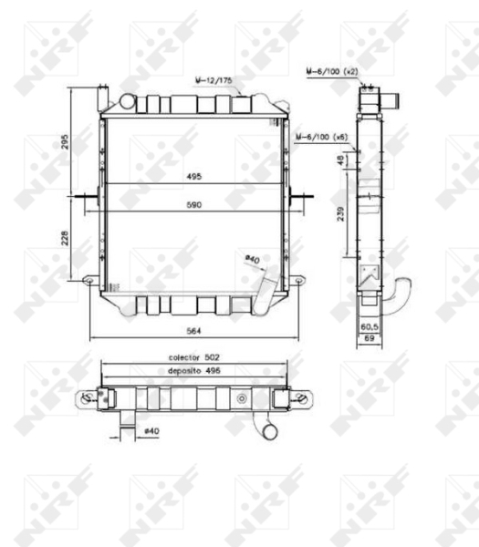 Radiateur NRF 52244