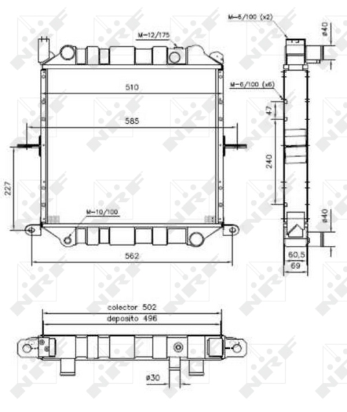 NRF Radiateur 52266