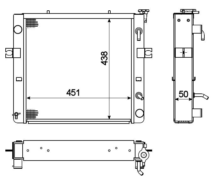 NRF Aandrijfaccu koeler 52279A