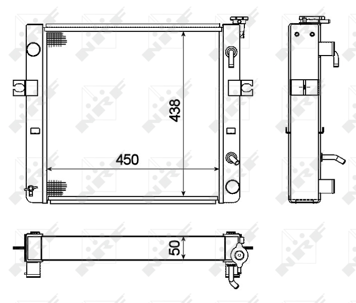 Aandrijfaccu koeler NRF 52297A