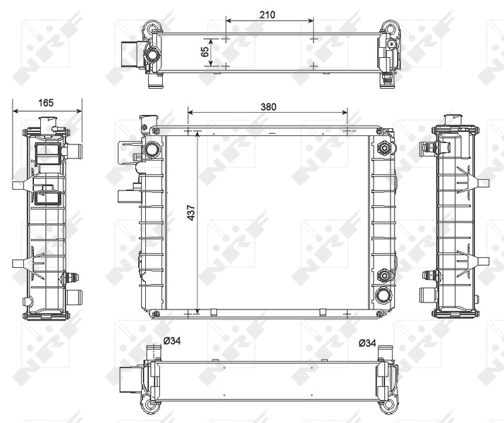 Aandrijfaccu koeler NRF 52298