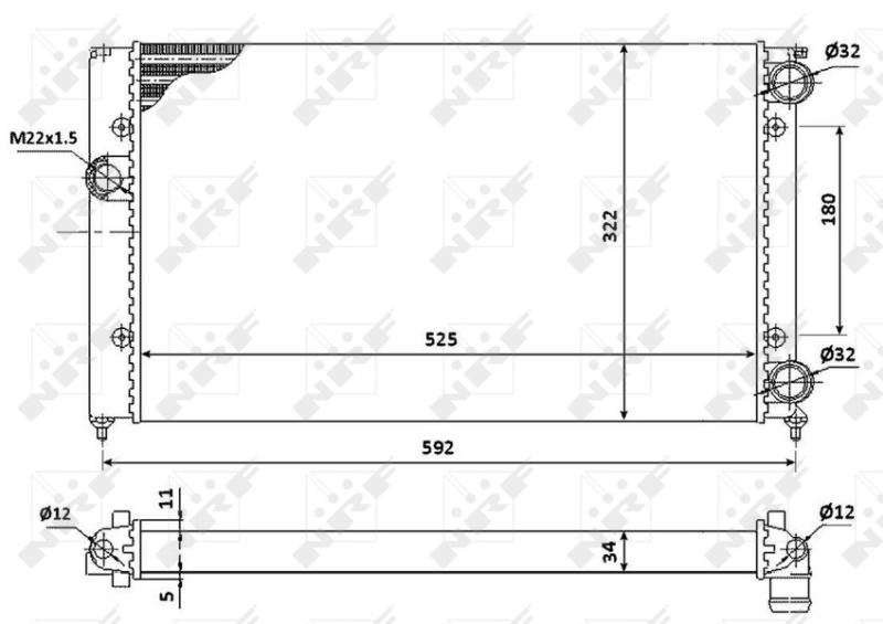 NRF Radiateur 529501