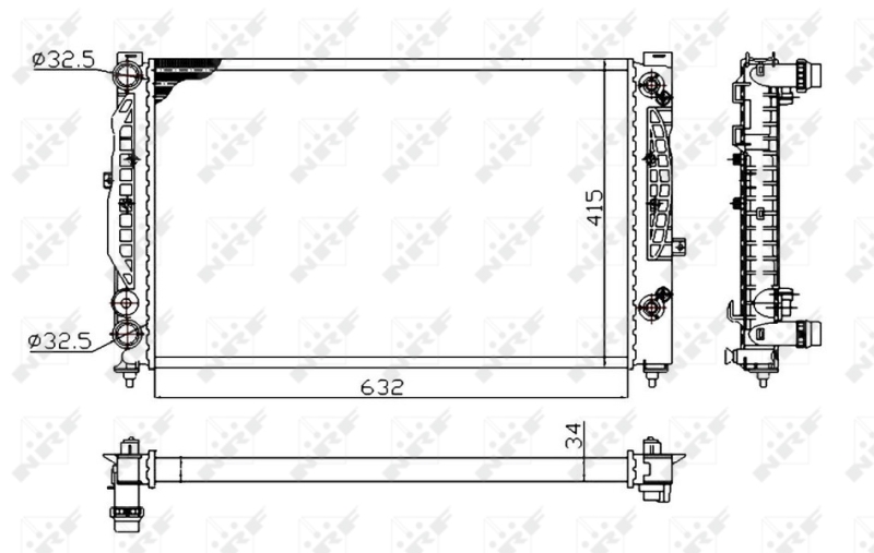 Radiateur NRF 529504A