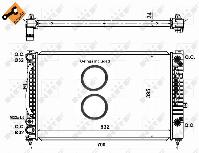 NRF Radiateur 529504