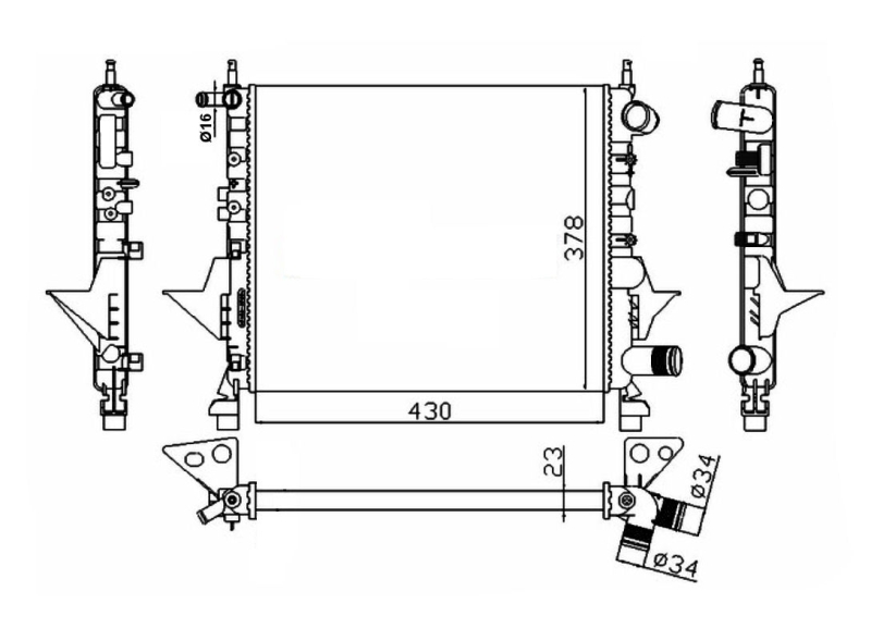 NRF Radiateur 529513