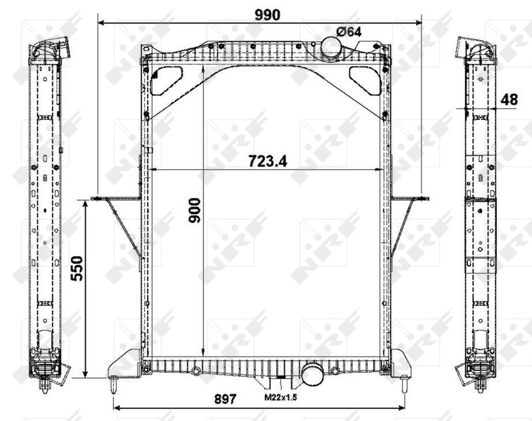 NRF Radiateur 529701