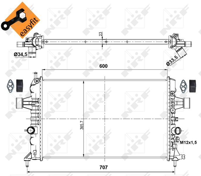 Radiateur NRF 53000