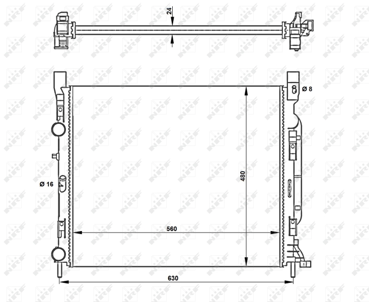 NRF Radiateur 53002