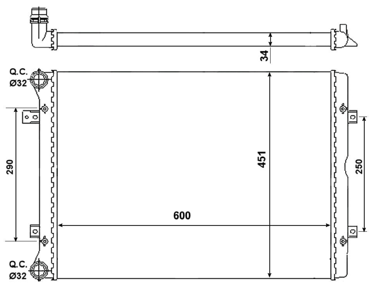 NRF Radiateur 53022