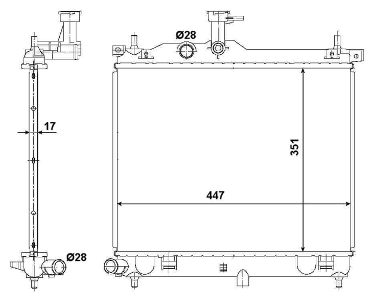 NRF Radiateur 53029