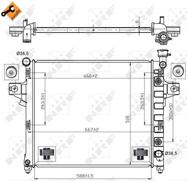 NRF Radiateur 53031