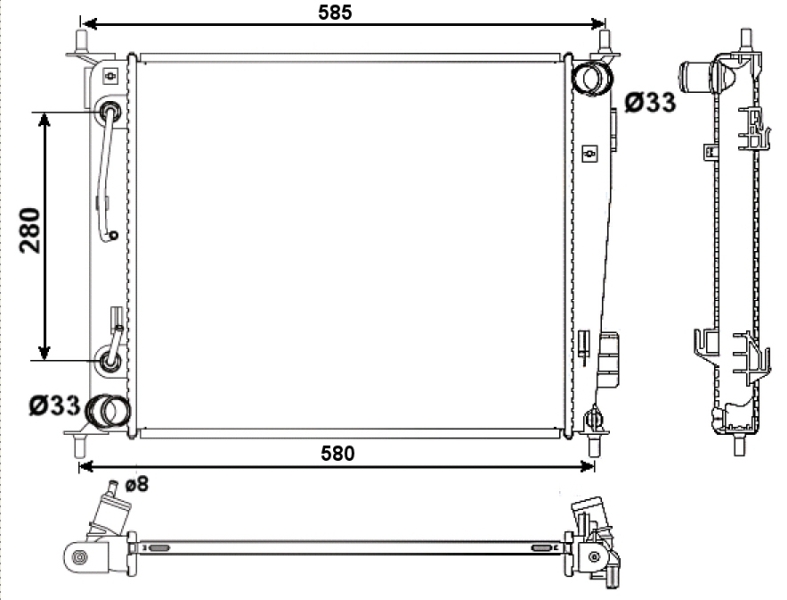 Radiateur NRF 53058