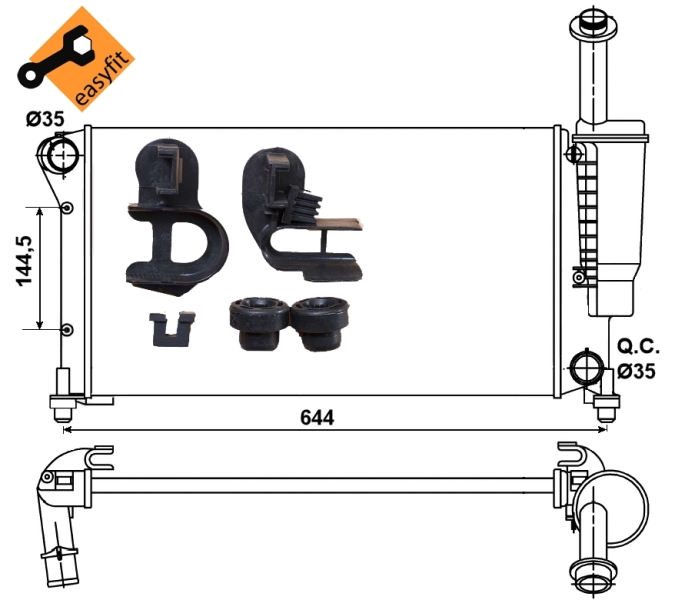 NRF Radiateur 53075