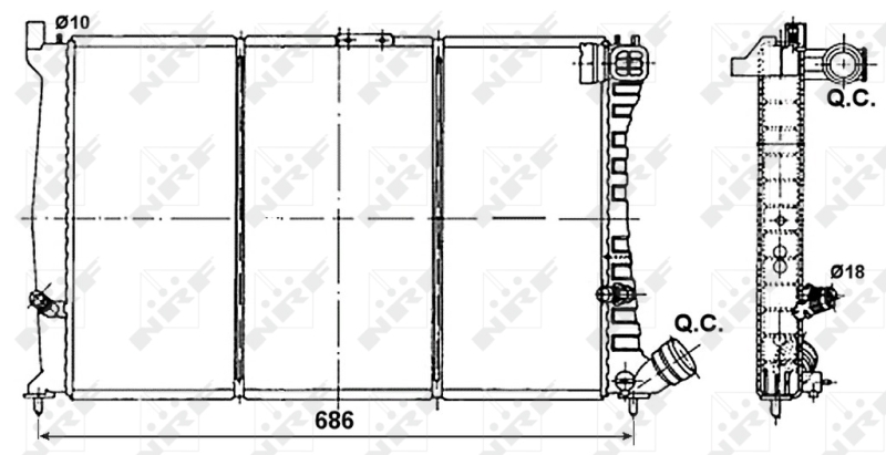 Radiateur NRF 53085