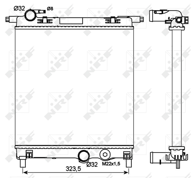 NRF Radiateur 53102