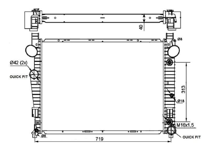 NRF Radiateur 53103