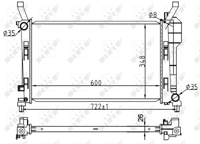 NRF Radiateur 53106