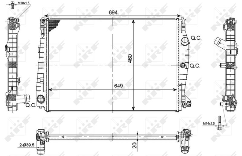NRF Radiateur 53114
