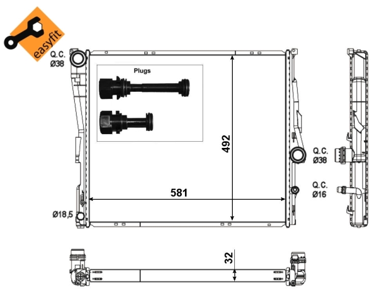 NRF Radiateur 53117