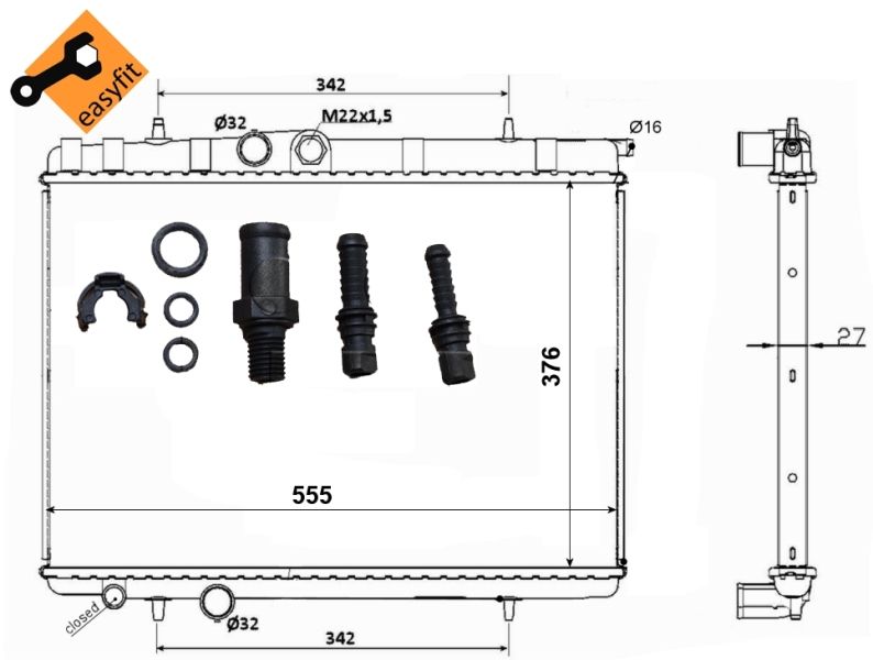 NRF Radiateur 53120