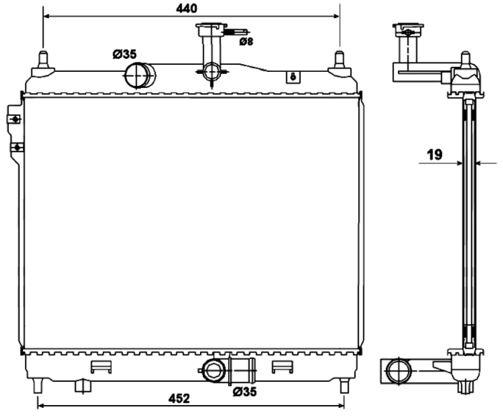 Radiateur NRF 53169