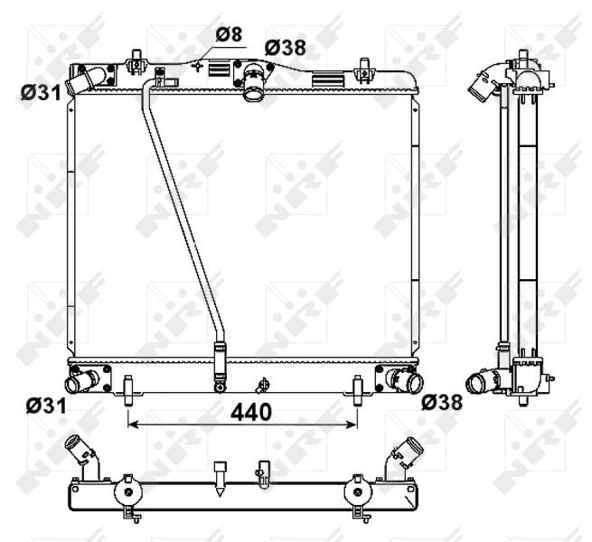 NRF Radiateur 53188