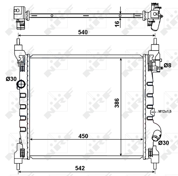 Radiateur NRF 53195