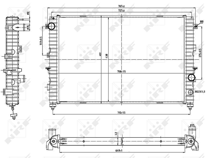 Radiateur NRF 53197