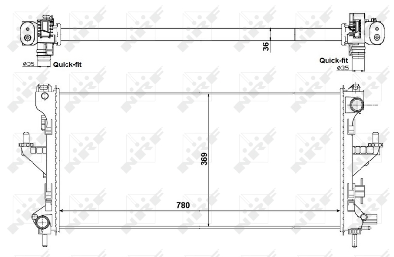 NRF Radiateur 53199