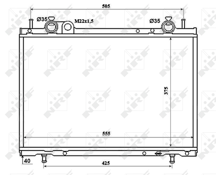 Radiateur NRF 53201