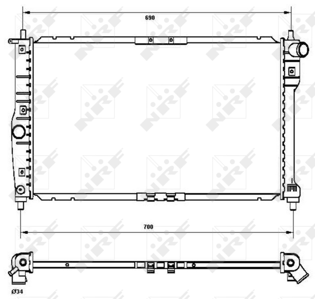 NRF Radiateur 53253