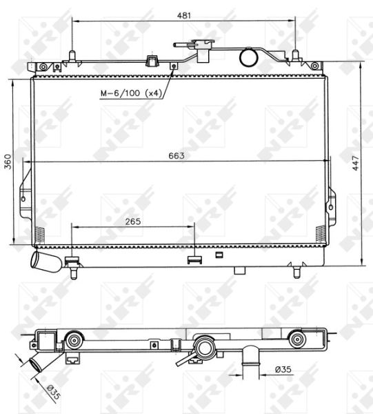 Radiateur NRF 53364