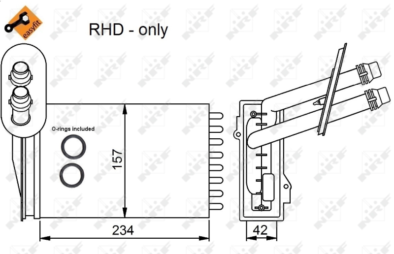 NRF Kachelradiateur 53402