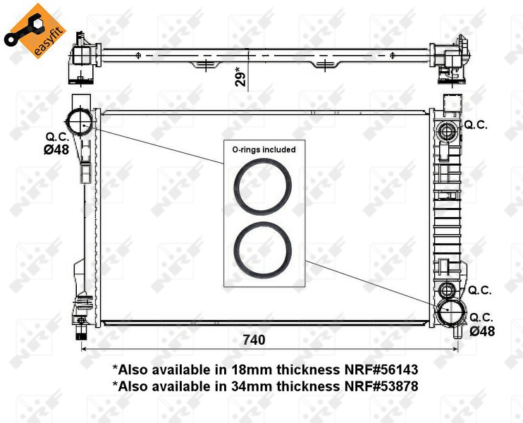 NRF Radiateur 53419