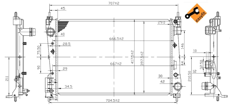NRF Radiateur 53455